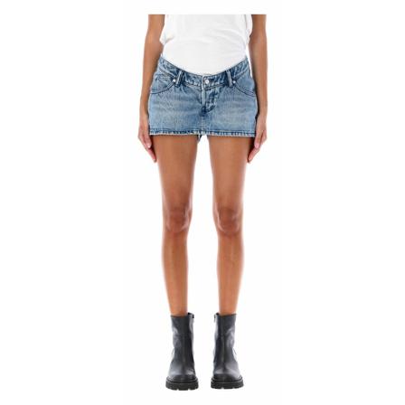 Alexander Wang, Denim Shorts Blauw, Dames, Maat:W26