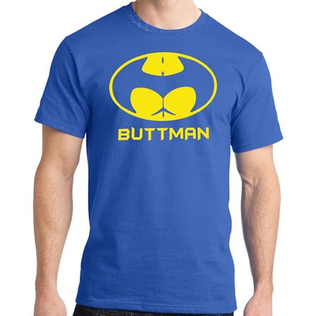 Sjov Big And Tall King Size Buttman Parodi T-shirt