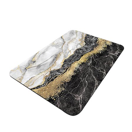 Badrumsmatta i diatoméjord, halkfri, snabbtorkande