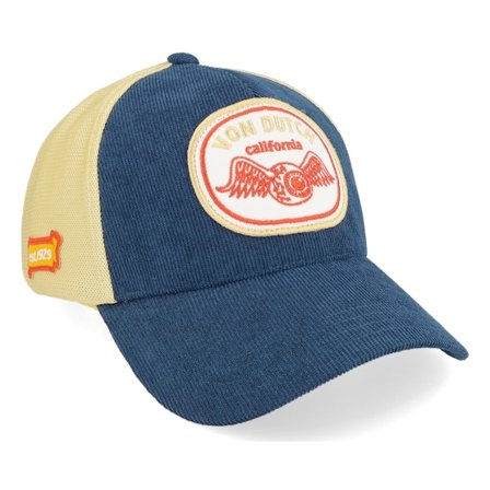 Von Dutch - Blau trucker Cap - Patch Beige/Navy A-Frame Trucker @ Hatstore