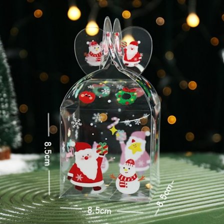 5 stk julegaveeske juleepleboks C C