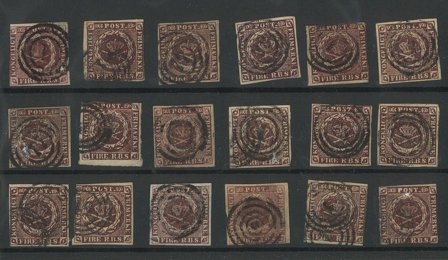 Danmark - Lot 4 RBS stemplet i blandet kvalitet