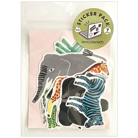Greeting Life Sticker pack Miroco Machiko Animals