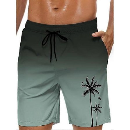 Badeshorts til mænd hawaiiansk badedragt med netforing badeshorts strandshorts