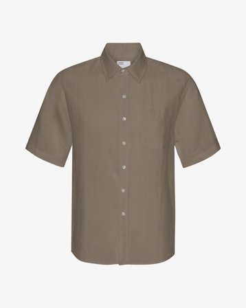 Linen SS Shirt - Dusty Olive XS