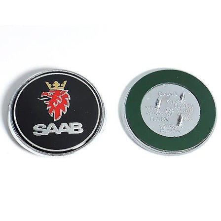 Kampanjepris! 68mm 2 3-pinners Saab Bil Frontpanser Emblem Bakluke Støtfanger Merke for Saab 9 3 9 5 9-3 9-5 Saab Emblem Dekal Tilbehør Y