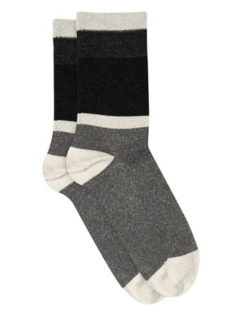 mp Denmark Elisabeth Glitter Socks - Grey - 37/39