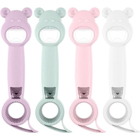 4-i-1 burköppnare, 4-delad multifunktionsburköppnare, kan användas för bardrickspel