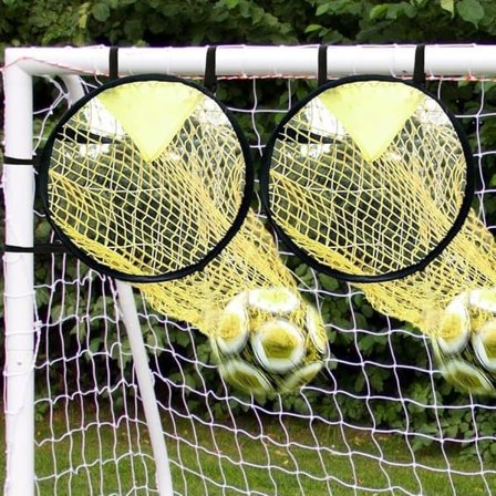 Football Goal Target Nets 2-Pack – Lätt att installera och ta bort, hållbara och stabila, perfekta för skotträning och precision