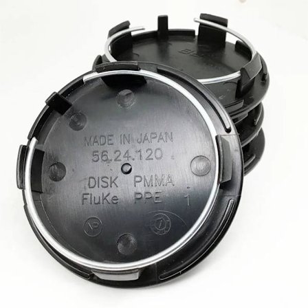 Svarte hjulkapsler for automatiske felger, uten logo, 70mm, 4 stk