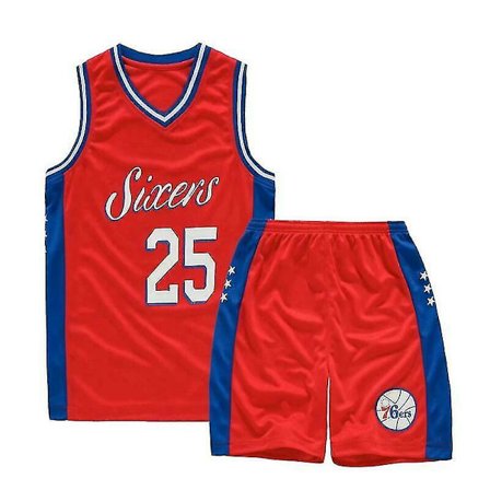 Kids Unisex Basket Training Suit Kits Väst Skjorta + Shorts Sets_s