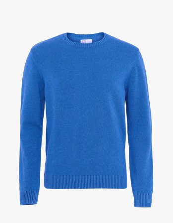 Classic Merino Wool Crew - Pacific Blue - M