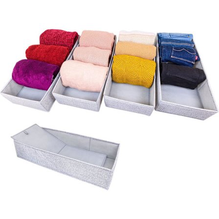 Vikbara fillådor för IKEA Pax garderober, original, perfekt passform, robust bas, lådorganisationssystem, set om 4