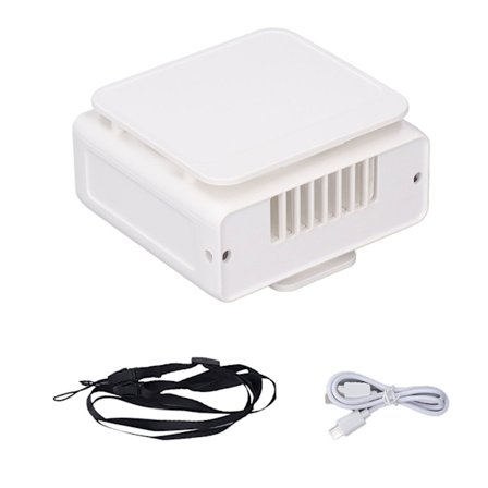 Mini Bærbar Taljeventilator Justerbar Vindhastighed Lav Støj 5000mAh Batteri til Udendørs Brug