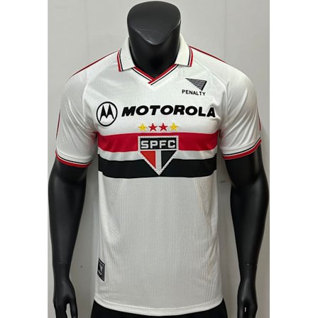2000 São Paulo FC Hjemme Fodbold Uniform T-shirt S-2XL