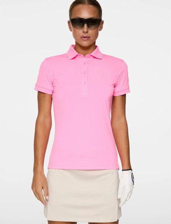 J. Lindeberg Tour Tech Polo - Pink - XS