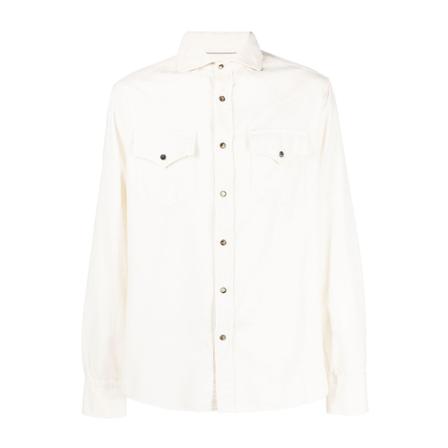 Brunello Cucinelli Denim Jakke Hvid, Herre
