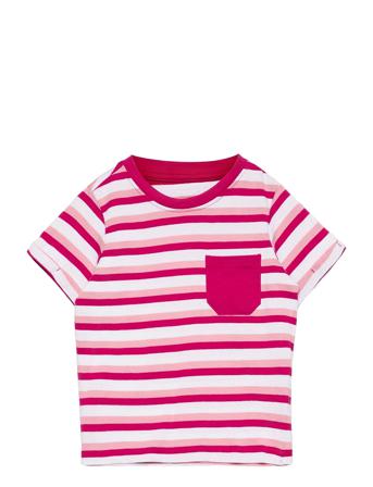 Taung S-S Tee With Cotton Pocket Pink ZigZag