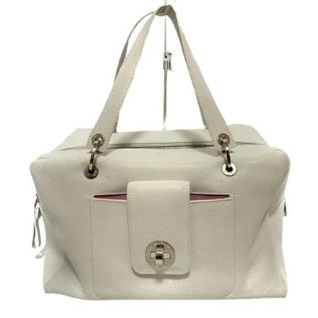Bvlgari Vintage Pre-owned Læder hndtasker Hvid, Dame Vintage Tasker, Størrelse: ONE Size