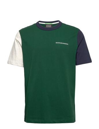 Unisex Crewneck Tee In Organic Cotton Patterned Scotch & Soda