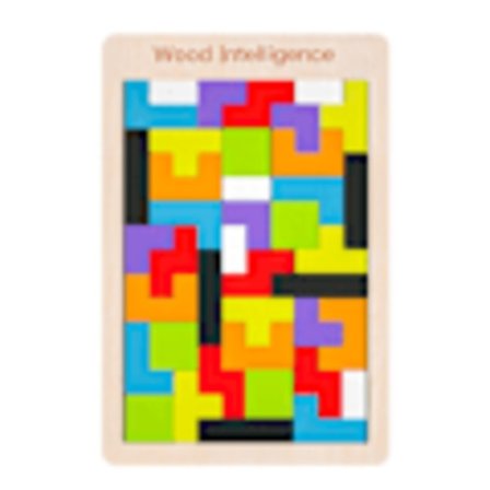 Tetris 3D Trepuslespill, Fargerike Geometriske Blokker Pedagogisk Spill, Montessori Leker for Barn i Alderen 3 4 5, Intellektuelle Puslespill