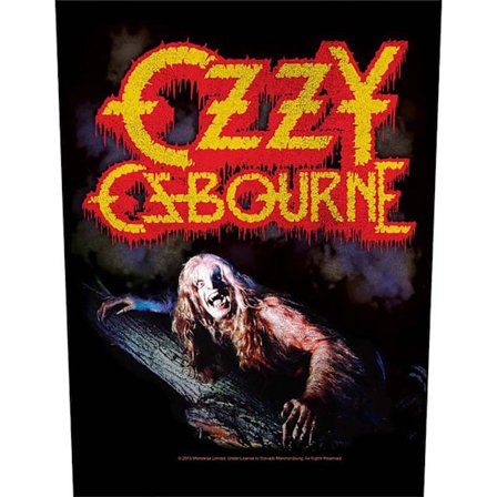 Ozzy Osbourne Bark at the Moon Patch En Storlek Gul/Röd/Brun/