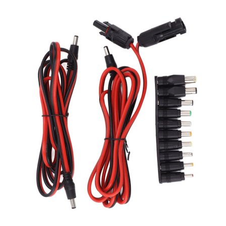 Förlängningskabel för solpaneler med hane- och honkontakter