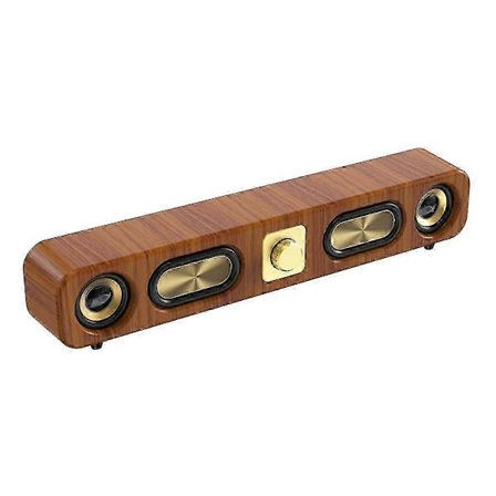 Kannettava Bluetooth-puukaiutin Sound Bar HiFi Stereo Card Kotitietokoneen langaton ääni FM-radio Subwoofer