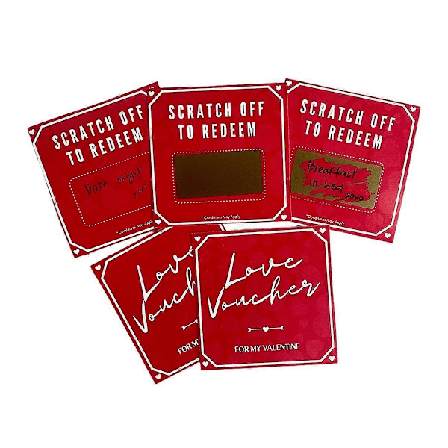 10 Sett Skrapelodd Bursdagsgave Kuponger Jubileum DIY Hennes Valentinsdag Billetter L.pa