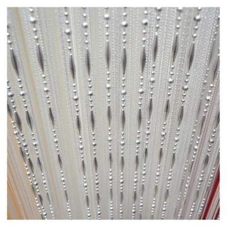 Krystallperler Gardin Perlegardin Glitter Krystall Duske Streng Linje Dørgardiner (Farge: Hvit, Størrelse: 100x200cm)