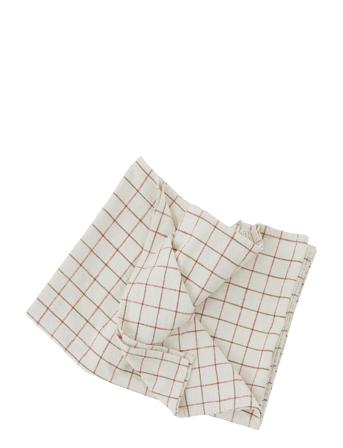 Grid Tablecloth - 260X140 Cm Home Textiles Kitchen Textiles Tablecloths & Table Runners Creme OYOY Living Design