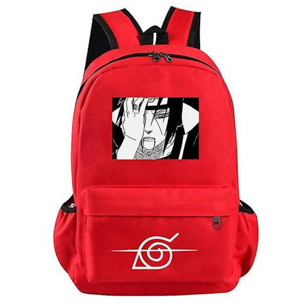 Anime Naruto Uzumaki Ryggsäck Cosplay Sharingan Barn Tonåring Pojkar Flickor Back To School Ryggsäck Student Skolväska Sasuke Väskor
