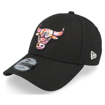 New Era - NBA - Black - adjustable - Cap - Chicago Bulls Seasonal Infill 9FORTY Black Adjustable - Hatstore
