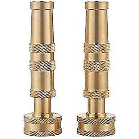 Justerbar Twist Messing Slangemunnstykke, 4" Heavy-duty Vann Slangemunnstykke For Hage Slange"