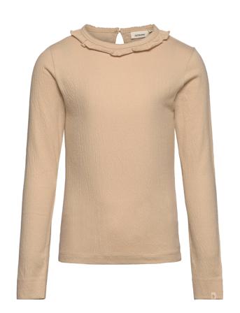 Nmfnalo Bea Ls Slim Top Lil Beige Lil'Atelier