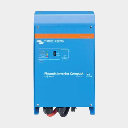 Inverter / Wechselrichter Victron Phoenix Compact, reine Sinuskurve, 12 V - 230 V, 1000 W (1200 VA) - Boot