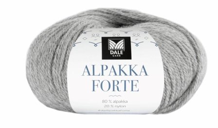 Dale Garn Alpakka Forte Grå-Melert 715, 50g