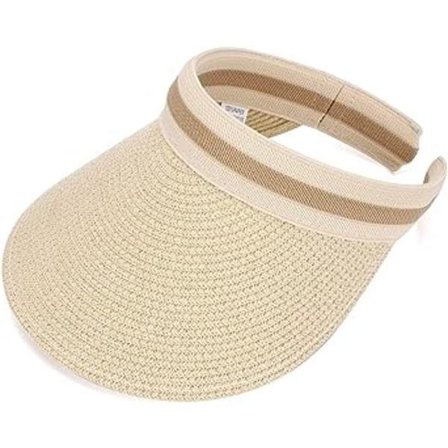 Dame Hat Sommer Stor Skygge Strand Halm Hat Hat