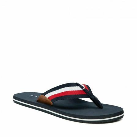 Tommy Hilfiger, Corporate Beach Sandal Fm 0Fm 03380-Dw 5 40 Blauw, Heren, Maat:40 EU,synthetisch