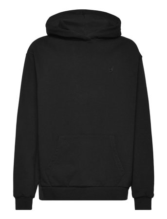 Heavy Weight Drop Shoulder Hoodie Black Lyle & Scott
