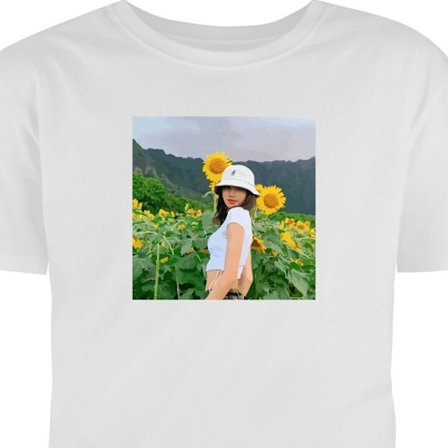 Barn T-shirt Lisa Blackpink Solrosor K-pop Idol