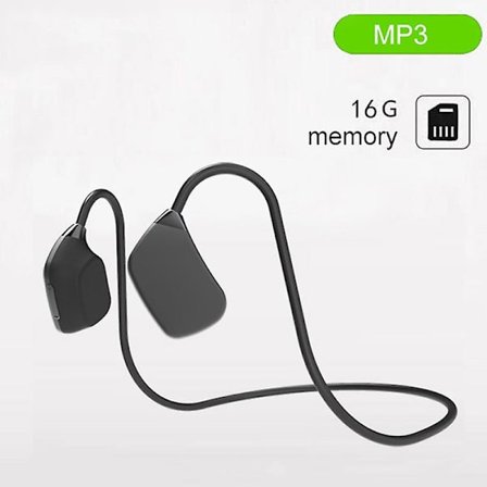 Benledningshörlurar Bluetooth Trådlösa Sport Nackband Hörlurar Handsfree Headset Stereo Med Mikrofon För Telefoner