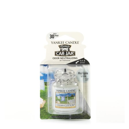 Yankee Candle Car Jar Ultimate Clean Cotton 1pz - Profumo per Automobile
