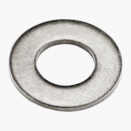 Biltema - Rund skive M4 x Ø9 mm A4 25 stk.