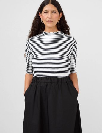 Karen By Simonsen Candacekb Stripe Ss - Black - L