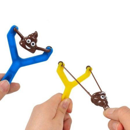 10 bitar Kul Shooting Slingshot Prank Fask Bajs Bajs Spel Leksaker Baby Dusch Barn's Dag leksak