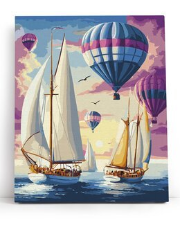 Paint by numbers Morgendämmerungsreisende