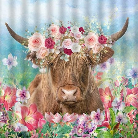 Ko Diamantmålning Tillämpad i Blommor - Fack Ko Diamant D