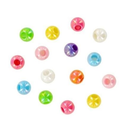 Pearly Acrylic Beads - CTOP - 6 mm - 8 färger - Påse med 40 g