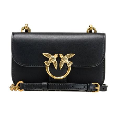Pinko, Baby Love Bag Bell Simply Czarny, Kobieta, Rozmiar: ONE Size